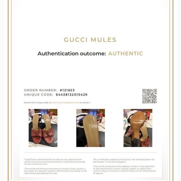 Gucci authentic blondie red and brown tie‎ slip on heel - Picture 12 of 12